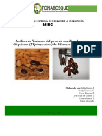 Analisis de Varianza Del Peso de La Semilla de La Almendra Chiquitana