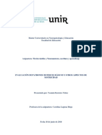 Evaluación de Patrones Motrices Básicos y Otros Aspectos de Motricidad