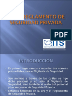 1 Presentación - Ley y Reglamento de Seguridad Privada