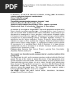 La Hacienda y El Hato en La Estructura Económica