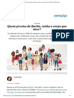 Barbie 2016 - Quem Precisa Da Barbie, Tenha o Corpo Que Tiver - Opinião - EL PAÍS Brasil PDF