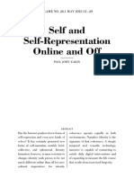 Self and Self Representation Online