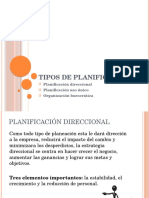 Tipos de Planificacion