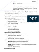 Resumo de Técnico Segurança - IV Noções de Planejamento de Segurança