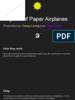 Paper Airplane Physics