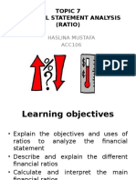 Financial Statement Analysis (Ratio) Presentation