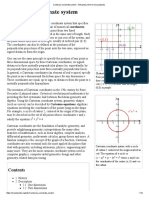 Cartesian Coordinate System