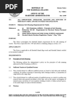 Minimum Safe Manning Requirements For Vessels