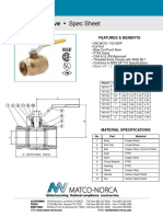 757T Ball Valve - Spec Sheet: Features & Benefits