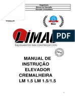 Manual Elevador Cremalheira Lm1.5