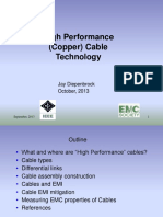 High Performance (Copper) Cable Technology: Jay Diepenbrock October, 2013