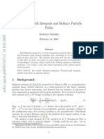 Feynman's Path Integrals and Bohm's Particle Paths