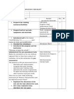 CBT Delivery Observation Checklist