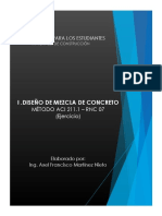 Diseño de Mezcla de Concreto (Método ACI)