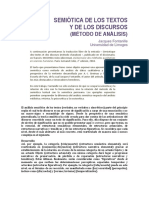 Fontanille Semiotica de Los Textos y de Los Discursos Metodo de Analisis