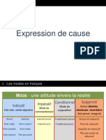 Expression de Cause