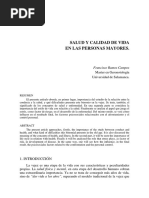 Salud Y Calidad de Vida en Las Personas Mayores