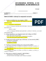 Clave Examen Extraordinario de Tercero