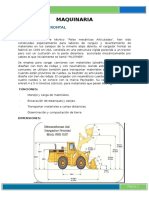 Informe Maquinarias y Equipos