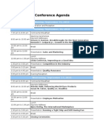 Conference Agenda Template