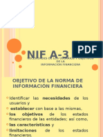 Nif A3 Necesidades de Los Usuarios y Objetivos de La Información Financiera