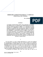 Derecho Constitucional y Ciencia Política en Italia (Giorgio Lombardi)