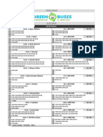 Timetable: North Routes