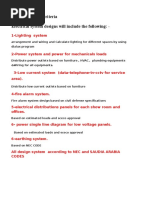 Electrical Design Criteria