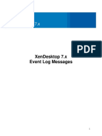 XenDesktop 7.x Event Log Messages