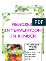 Reading Intervention of Kinder