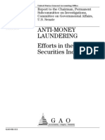 Anti-Money Laundering Efforts in The Securities Industry