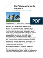 Desarrollo Psicosocial de La Niñez Temprana