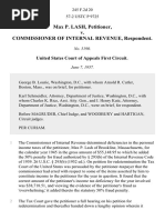 Max P. Lash v. Commissioner of Internal Revenue, 245 F.2d 20, 1st Cir. (1957)