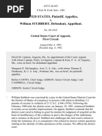 United States v. William Stubbert, 655 F.2d 453, 1st Cir. (1981)