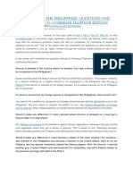 Annulment in The Philippines: Questions and Answers (Part 5) : Overseas Filipinos Edition