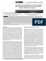 Bioaccumulation and Distribution of Heavy Metals in Different Soft Body Tissues of The Freshwater Bivalve, Parreysia Corrugata