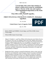 Fines Hillard v. First Financial Insurance Company, 968 F.2d 1214, 1st Cir. (1992)