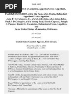 United States of America, Appellee/cross-Appellant v. Paul Decologero, A/K/A Big Paul, A/K/A Paulie, Defendant-Appellant/cross-Appellee. John P. Decologero, Jr., A/K/A Little John, A/K/A John-John, Paul J. Decologero, A/K/A Young Paul, Derek Capozzi, Joseph F. Pavone, Daniel G. Tsoukalas, Defendants/cross-Appellees, and in Re United States of America, 364 F.3d 12, 1st Cir. (2004)