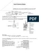 Year 8 Science Summary Notes For Reference