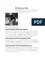 First Generation (1940-1956) Vacuum Tubes: Machine Language