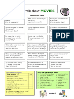 Films - Pre-Int+ - Con Cards & Matching Exercise