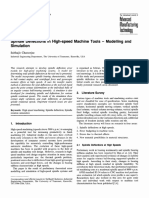 Spindle Deflections in High-Speed Machine Tools