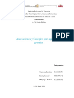 Asociaciones y Colegios Que Agrupan Los Gremios