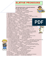 Relative Pronouns Examen 6to