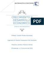 Crecimiento y Desarrollo Economico