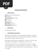 Informe Psicopedagogico