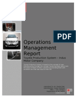 Operations at Indus Motor Company