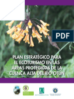 Plan Estrategico Ecoturismo Areas Protegidas Cuenca Alta Rio