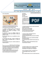 Colégio Adventista de Porto Feliz: Nota: 0 A 5 (Cada Questão Vale 0,25 Ponto)