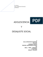 Adolescencia Cambios y Desajuste Social